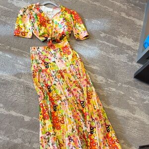 Colorful Floral Maxi Dress